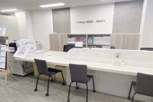 K Village福岡校の受付の様子を写した写真